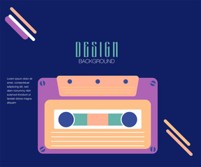 vector illustration. A minimalistic hipster colored frame design
