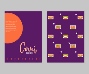 vector illustration. A minimalistic hipster colored frame design