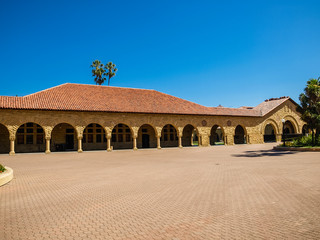 Great university courtyard