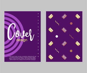 vector illustration. A minimalistic hipster colored frame design