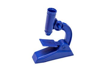 Children's toys on white background