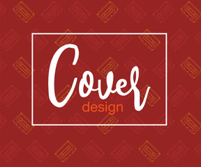 Colorful geometric 80's background