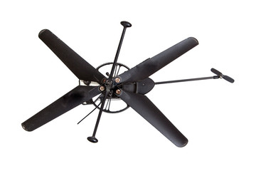 Toy helicopter isolated on white