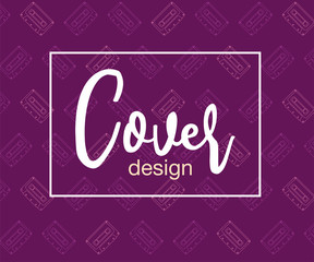 Colorful geometric 80's background