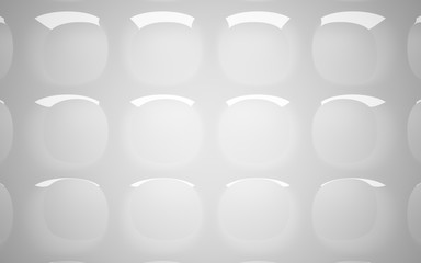 White smooth abstract architectural background whith gray lines . 3D illustration and rendering