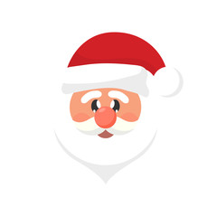 cartoon christmas santa claus head