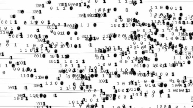 コード　2進数　黒　背景白