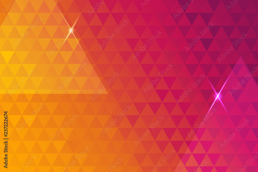 Poster red grid mosaic background with lights . isolated vector elements