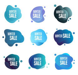 Winter Sales Buttons