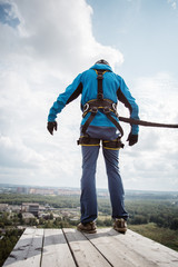 rope jumping, rope jumping is an extreme sport for everyone. Bungee jumping.