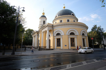Fototapeta na wymiar Moscow, Russia - September, 10, 2018: church in Moscow