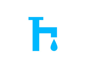 Tap Water Icon Vector Logo Template