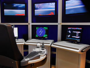 Ship modern control console