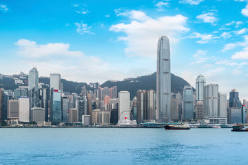 Fototapeta na wymiar Hong Kong City Skyline and Architectural Landscape..
