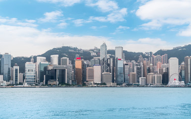Fototapeta premium Hong Kong City Skyline and Architectural Landscape..