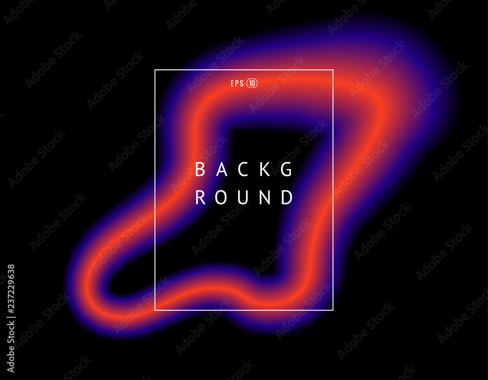 Poster beautiful colorful vector light effect of neon glow and flash. background with flying design element