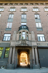 Obraz premium Architecture in the historic part of the city of Vyborg, Russia.