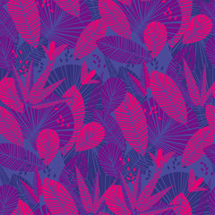 Tropic color vector seamless pattern