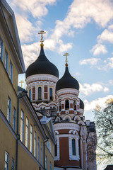 Fototapeta na wymiar View to Alexander Nevsky Cathedral, Tallinn, Estonia
