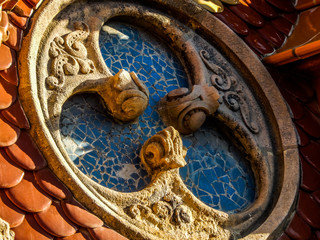 detail of a window in a church
