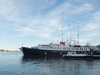 Fototapeta premium Boats in the harbor of Denia