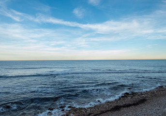 Landscape with see and  sky