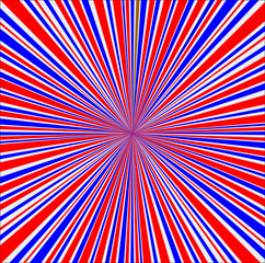 Red White And Blue Rays Background