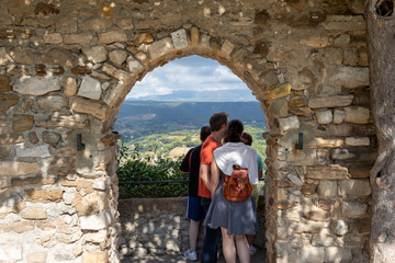 Fototapeta na wymiar Le Castellet Doorway View