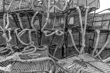 Lobster traps in Canido - Spain