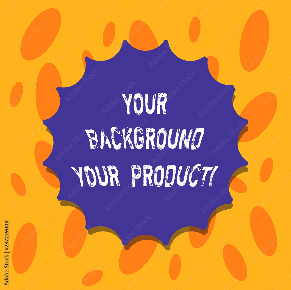 Aufkleber writing note showing your background your product. business photo showcasing things you have done an