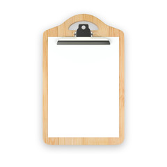 Menu on cutting board