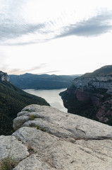 mountains and clouds