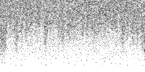 Silver glitter luxury sparkling confetti. Scattere