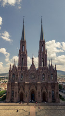 gothic cathedral aerial - 237243092