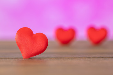 Red heart. Valentines Day concept. Valentines Day background.