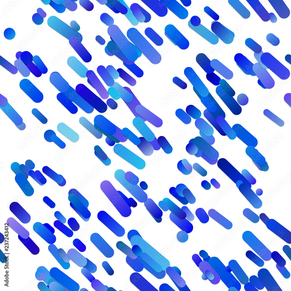 Poster blue modern gradient background with diagonal seamless rounded stripe pattern - vector graphic desig