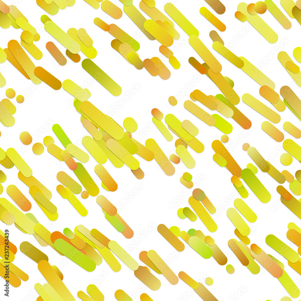 Poster yellow abstract seamless diagonal gradient rounded stripe background pattern - trendy vector design