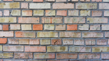 Block brick old gradient wall close-up texture