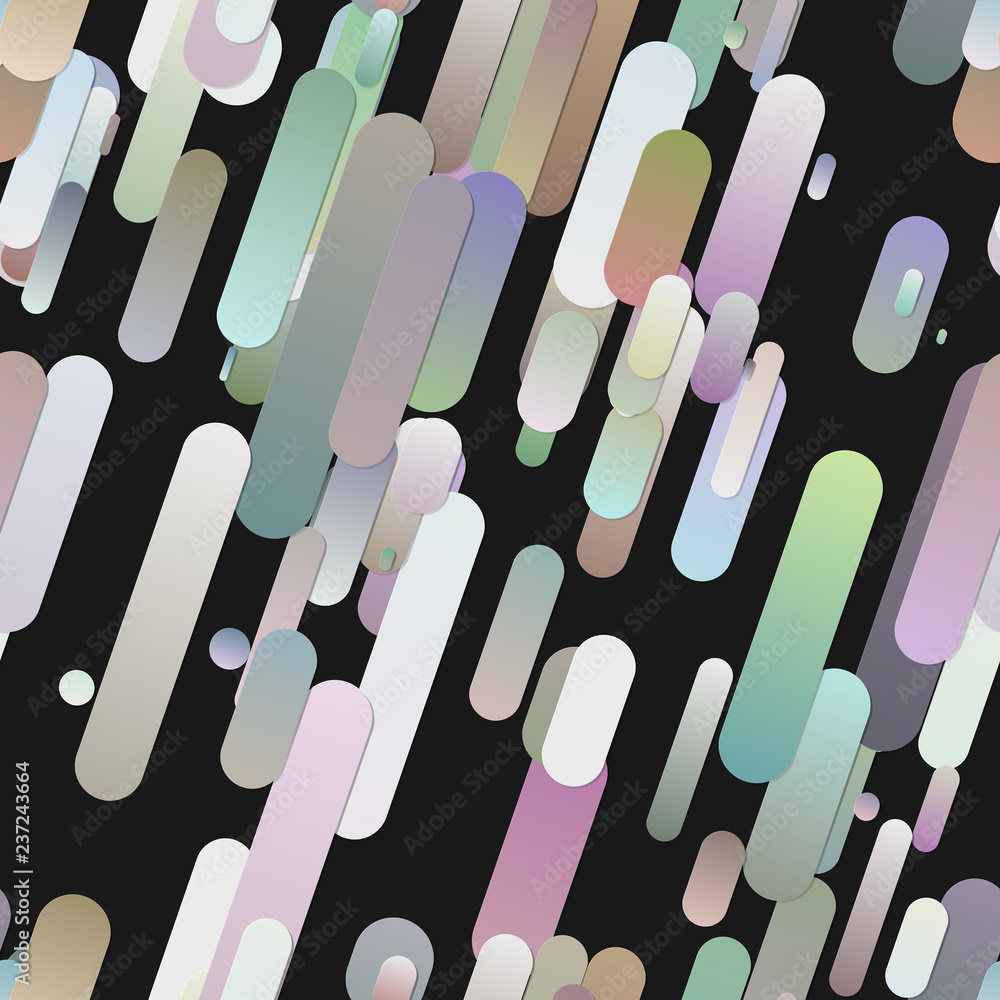 Poster colorful modern gradient background with seamless rounded stripe pattern - vector illustration
