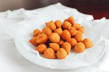 falafel. Lebanese cuisine. falafel balls on a plate