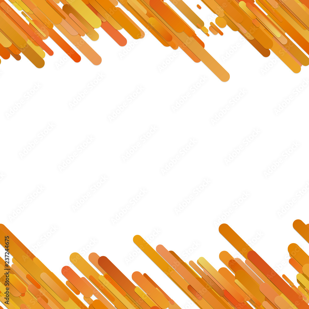 Poster orange trendy gradient background with seamless diagonal rounded stripe pattern - vector graphic