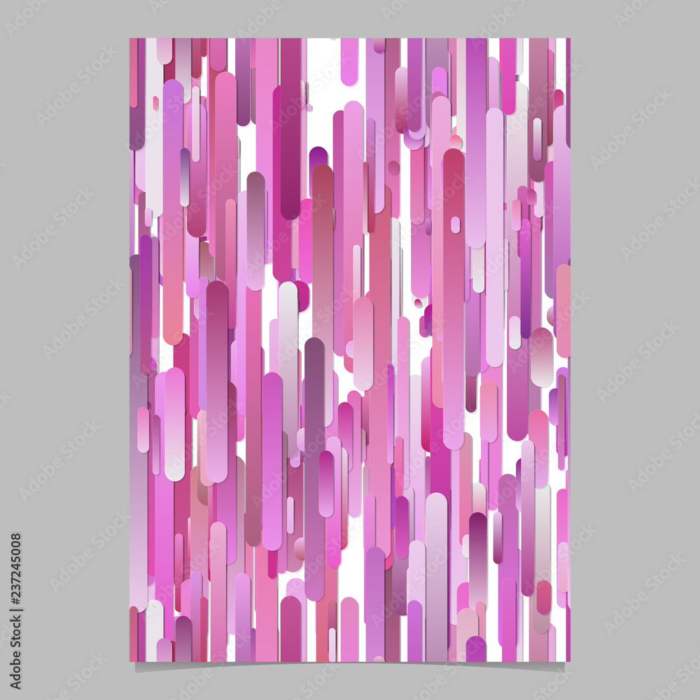 Poster pink modern abstract gradient vertical rounded stripe pattern brochure background - vector stationer