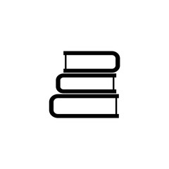 stack of books. icon. vector illustration