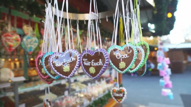 Gingerbread Hearts at Christmas Marke