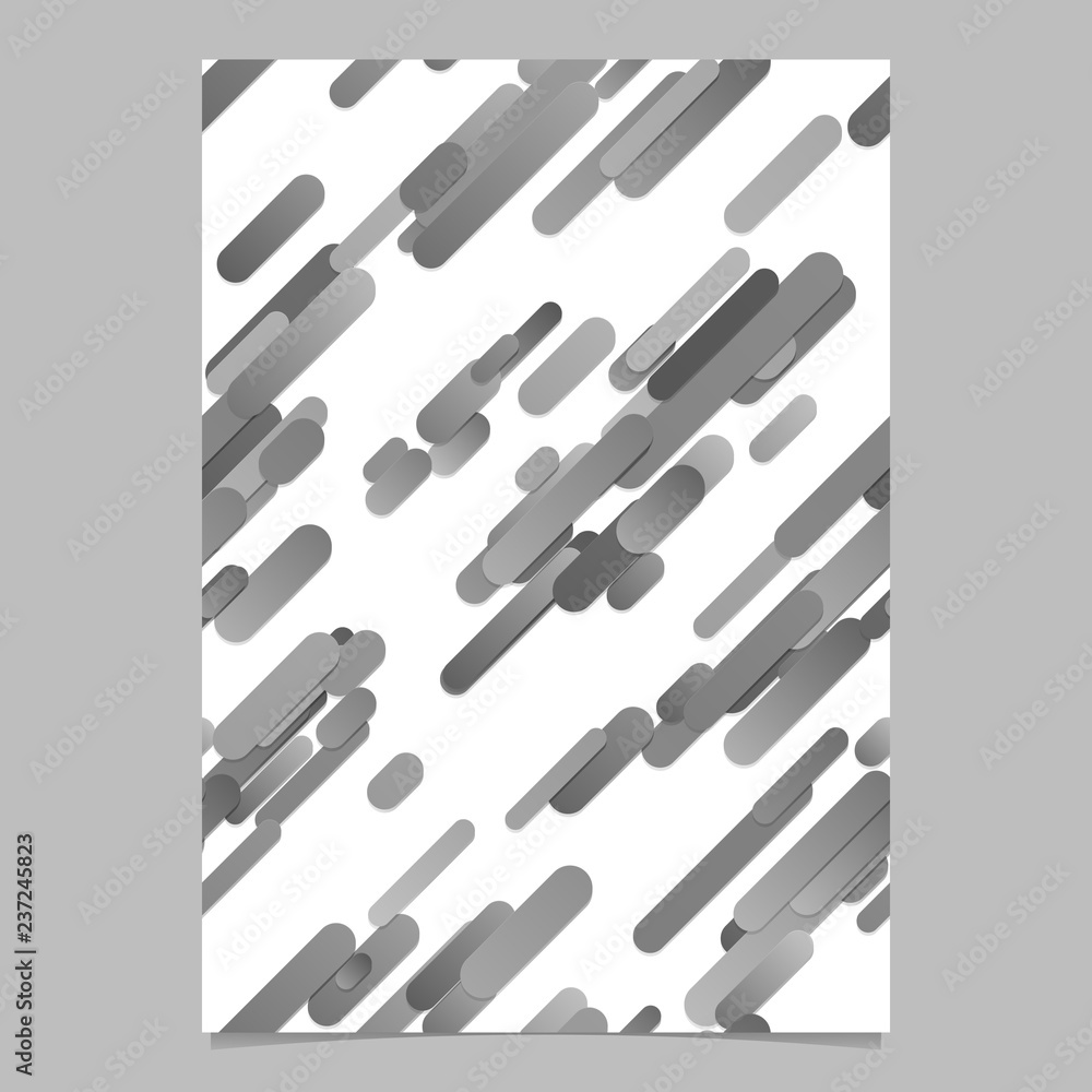 Poster grey modern gradient diagonal stripe pattern flyer background - vector stationery template graphic