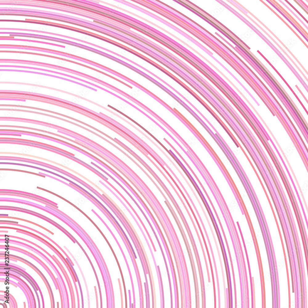 Poster pink psychedelic abstract concentric circle pattern background - vector graphic design