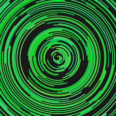 Circular abstract background - vector graphic from concentric half circles
