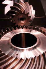 Gear-Wheel gear gear-pinion closeup