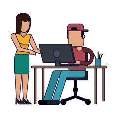 Working with computer avatar