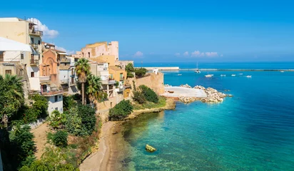 Foto op Plexiglas Historic part of Castellammare del Golfo, province of Trapani, Sicily island, Italy © Serenity-H